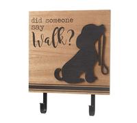 Heaven Sends Wooden Dog Wall Sign With Two Hooks 25 X 20 X 3 2 Cm Did Someone Say Walk