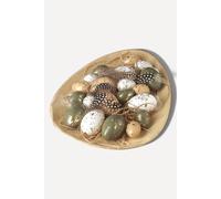 Heaven Sends Wooden egg-shaped tray with speckled gold decorations - 30 x 23.4 cm Heaven Sends Multicolor 30 x 23.4 cm