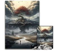Heaven Tree of Life Jigsaw Puzzles for Adults 1000 Piece Jigsaw Puzzles Interactive Family Game, DIY Home Decor, Brain Teaser Gift 26X38CM/10.23x14.96inch