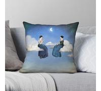 Heaven Wind Clouds And Tea Pillowcase Polyester Linen Velvet Creative Zip Decorative Room Cushion Cover