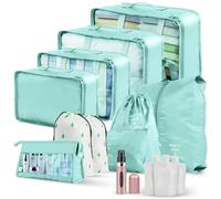 HeavenArc Packing Cubes for Suitcases | 13 Pieces Multi Function Suitcase Orgniser Bags for Clothes, Shoes and Accessories [2 Perfume Atomisers Included] | Water Proof Travel Storage Bags