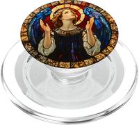 Heavenly Angel Artwork Round Design PopSockets PopGrip for MagSafe