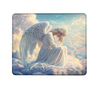 Heavenly Angelic White Cloud Mouse Pad, Serene Ethereal Design Non-Slip Gaming Mousepad, Perfect for Offices and Home Decor Square 8x10 Inch