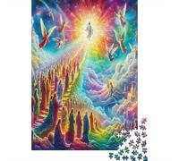 Heavenly Ascension Scene 1000 Pieces Premium Cardstock Classic Jigsaw Puzzle Senior Jigsaw Enthusiasts Brain Training Wall Decor Gift Idea 70x50cm/1000pcs