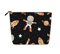Heavenly Body Makeup Bag, Large Capacity Travel for Women, Waterproof Single-Ply Imitation Hemp Portable Zipper Cosmetic Bag, Travel Essentials Toiletry BagCosmetic Organizer Pouch