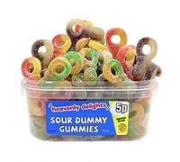 Heavenly Delights Sour Dummy Gummies Tub of 120 pcs *Halal HMC Certified*