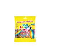 Heavenly Delights Sour Rainbow Belts 80g Halal Vegan Sweets