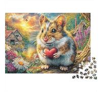 Heavenly Dog Scene 300 Piece Beautiful Pictures Jigsaw Puzzle - Educational Brain Game & Relaxing Home Décor Fun (Challenge for All, 12+)