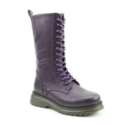Heavenly Feet Avena Lace Mid Purple Womens Biker Boots AB0005142-93