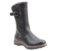 Heavenly Feet Bramble1 Faux Leather Warm Lined Vegan Mid Calf Boots (Black, UK Footwear Size System, Adult, Women, Numeric, Medium, 3)
