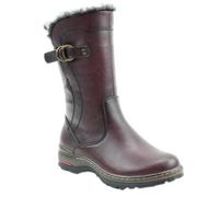 Heavenly Feet Bramble1 Faux Leather Warm Lined Vegan Mid Calf Boots (Burgundy, UK Footwear Size System, Adult, Women, Numeric, Medium, 4)