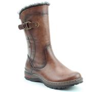 Heavenly Feet Bramble1 Faux Leather Warm Lined Vegan Mid Calf Boots (Tan, UK Footwear Size System, Adult, Women, Numeric, Medium, 4)