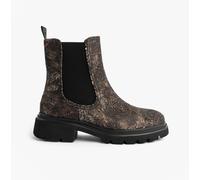Heavenly Feet BRKVLR ZETA MEADOW VELOUR Womens Chelsea Boots Bark Velour - UK 7