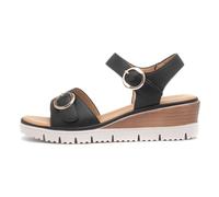 Heavenly Feet Concord Womens Black Wedge Sandal - Size 5 - Black