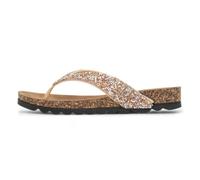 Heavenly Feet Crocus Womens Gold Toe Post Sandal - Size 5 - Gold