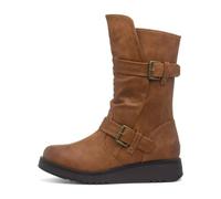 Heavenly Feet Hannah Womens Tan Wedge Calf Boot - Size 5 UK - Brown