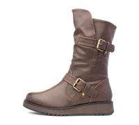 Heavenly Feet HANNAH4 Womens Mid Calf Boots Chocolate