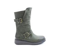 Heavenly Feet HANNAH4 Womens Mid Calf Boots Khaki
