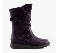 Heavenly Feet HANNAH4 Womens Mid-Calf Boots Purple - UK 8