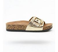 Heavenly Feet IGGY Mules Sandals in Gold - UK 6 - Gold