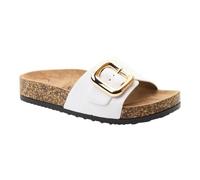 Heavenly Feet Iggy White Vegan Slider Sandals - 7 UK 41 EU