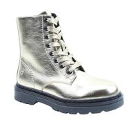 Heavenly Feet Justina 2 Metal Golden Vegan Ankle Boots (Gold, UK Footwear Size System, Adult, Women, Numeric, Medium, 5)