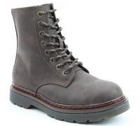 Heavenly Feet Justina 2 Nubuck Lace Up Boots Casual Combat Stylish Flat Everyday Boot (Bark, UK Footwear Size System, Adult, Women, Numeric, Medium, 5)