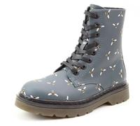 Heavenly Feet Justina New Womens Black Boot (Ocean Bee Print, UK Footwear Size System, Adult, Women, Numeric, Medium, 4)