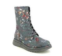 Heavenly Feet Ladies Mid Calf Boots Martina Zip Up Memory Foam Casual Biker (Grey Fantasy, uk_footwear_size_system, adult, women, numeric, medium, numeric_4)