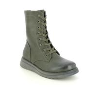 Heavenly Feet Ladies Mid Calf Boots Martina Zip Up Memory Foam Casual Biker (Khaki4, uk_footwear_size_system, adult, women, numeric, medium, numeric_5)