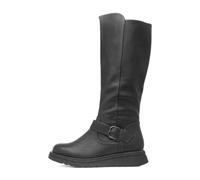Heavenly Feet Linoa Womens Black Long Leg Boot - Size 8 UK - Black