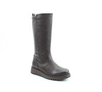 LUNA Tall Knee High Size Zip Boots Heavenly Feet Chocolate 6