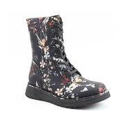 Heavenly Feet Martina Walker Black floral Womens Lace Up Boots MB0003792-33