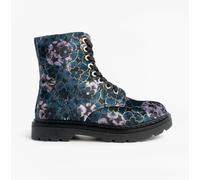 Heavenly Feet MDNGHT JUSTINA2 VIOLA VELOUR Womens Ankle Boots Midnight - UK 6