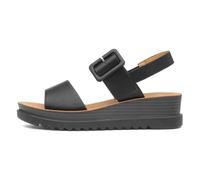 Heavenly Feet Pistachio Womens Black Wedge Sandal - Size 5 - Black