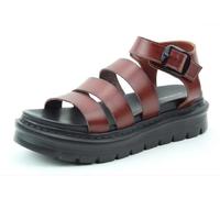 Heavenly Feet Saffron Choc Synthetic Leather Womens Sandals Standard Fit 8