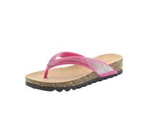 Heavenly Feet Sparkly Summer Sandals Flip Flops Chunky Soles Toe Post Sandals (BRIDGET/HOTPINK, UK Footwear Size System, Adult, Women, Numeric, Medium, 3)