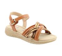 Heavenly Feet Symphony Womens Vegan Ladies Sandals Tan Bronze - 5 UK 38 EU
