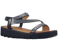 Heavenly Feet Womens Fresco Sandals (Black, uk_footwear_size_system, adult, women, numeric, medium, numeric_5)