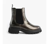 Heavenly Feet ZETA Womens Chelsea Boots Pewter Patent - UK 8