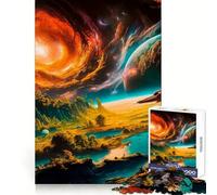 Heavenly Green Landscape Puzzles for Adults 1000 Puzzles Brain Teaser Sharp Detail Family Pastime Art Piece (38x26cm)
