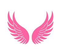 Heavenly Haven Versatile Wings Wall Stickers 57.6x78.7cm Do not Damage The Wall Surface Pink