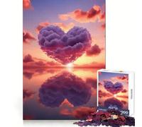 Heavenly Heart Jigsaw 1000 Pieces for Teenagers Creative Play Stress Relief Play Fun Challenge Art Display (50x75cm)
