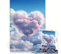 Heavenly Heart Teenagers 1000 Piece Jigsaw Puzzle Recreational Game Clean Joint Pattern Assemble Home Display (38x52cm)