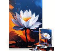 Heavenly Lotus Jigsaw for Teenagers1000 Pieces Reason Boost DIY Play Playful Challenge (50x75cm)