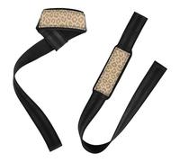 Heavenly Mystical Leopard Print - Moon Raising Wrist Belts, 66 cm, Strength Trainings, Wrist Bands, Powerlifting Gym,