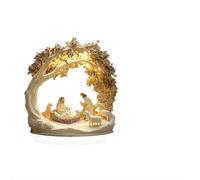 Heavenly Nativity Decor, Radiant 2D Acrylic Nativity Scene Ornaments,Colors & Thoughtful Composition,Unique Christian Nativitys Decor, Faith-Inspired Gift, for Family, Friends