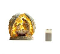 Heavenly Nativity Decor, Radiant 2D Acrylic Nativity Scene Ornaments,Colors & Thoughtful Composition,Unique Christian Nativitys Decor, Faith-Inspired Gift, for Family, Friends