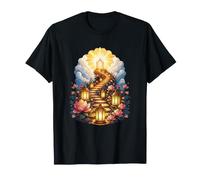 Heavenly Path Lotus Flowers Lanterns Spiritual Journey T-Shirt