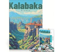 Heavenly Peaks of Meteora 1000 piece jigsaw | 38x26cm Impossible game Artists Collection, Fine Art Enhance love between couples